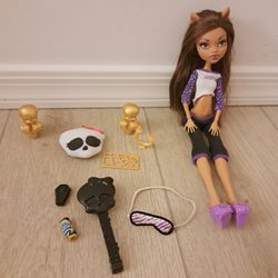 G1 Monster High Clawdeen Wolf Doll & Accessories