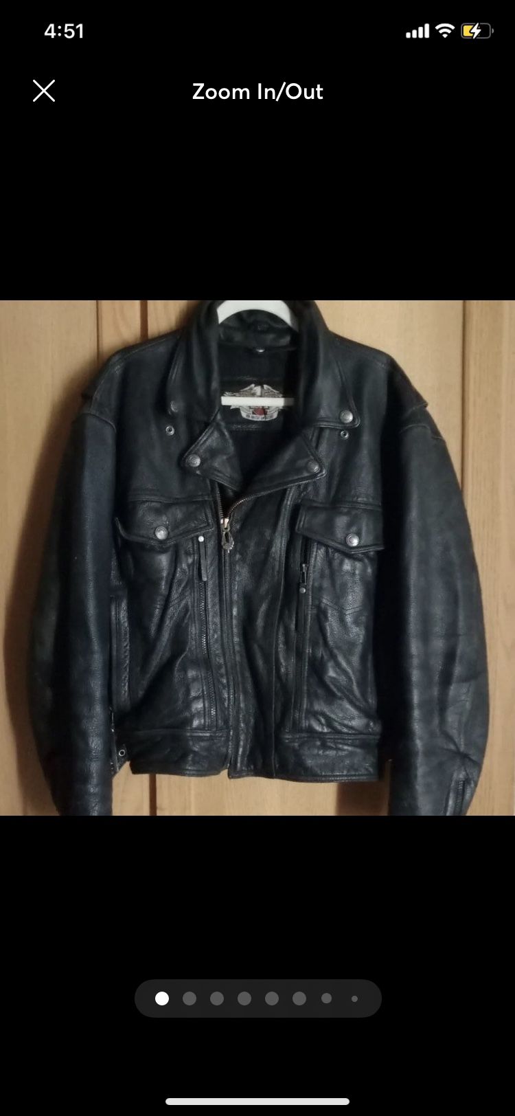 Harley Davidson 'Nevada' Black Leather Jacket