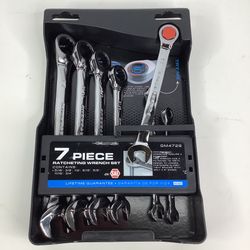 Power Torque 7 Piece SAE Ratcheting Wrench Set *NEW*