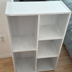White Wooden Shelf – Sturdy & Functional