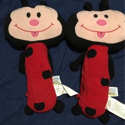 Childrens Seatbelt Pillow Ladybug