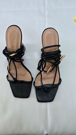 Gia Couture Women's Suede Strappy Heeled Sandals