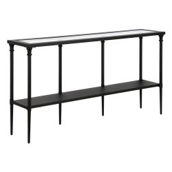 New 55” Glass Top Console Table 