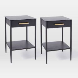 West Elm - Metalwork Mini Nightstand (16") x2