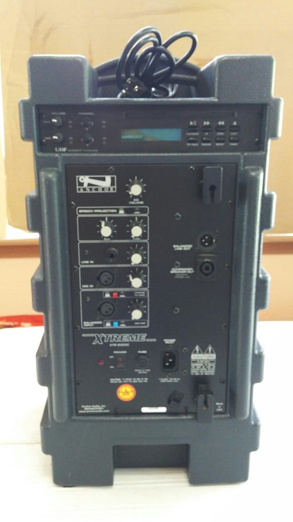Anchor Audio XTR-6000C Xtreme PA Sound System, Dual Wireless Receiver, CD