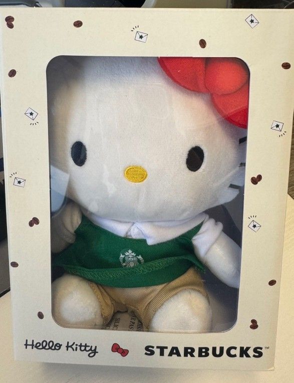Limited Edition Hello Kitty Starbucks Plush Doll