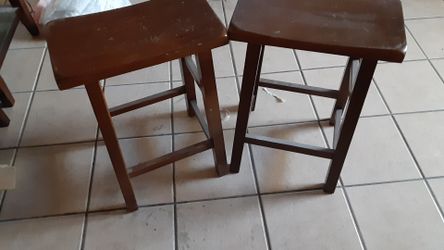 Wooden stools
