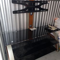 Tv Stand And Glass Shelf