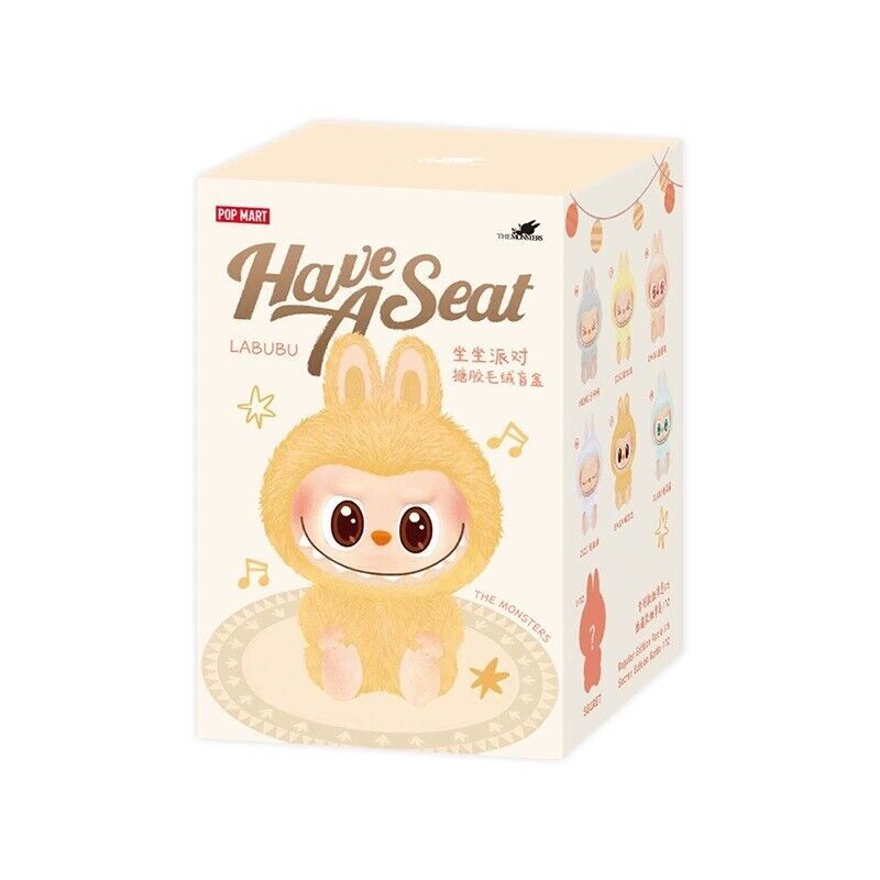 Authentic POPMART Have A Seat Vinyl Plush Labubu