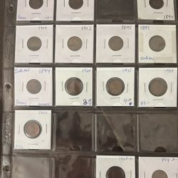 Vintage Indian And Lincoln Pennies