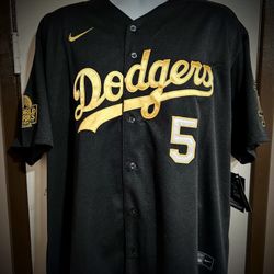 Los Angeles Dodgers #5 Freddie Freeman Word Series Champion Baseball Jersey - S.M.L.