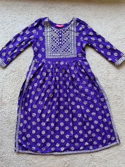Purple Ethnic Kurti / Anarkali Dress – Size Small
