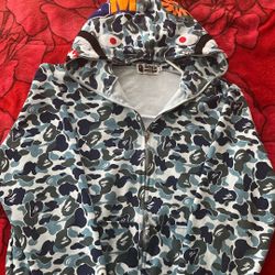 A Bathing Ape hoodie size Xl fits like a L