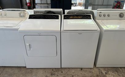 Whirlpool Washer & Dryer Electric White Large Capacity
