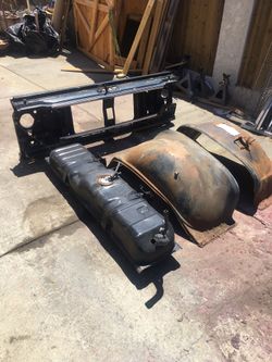 Radiator Support, Gas Tank, Left & Right Inner Ferder