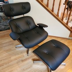 Mid Century Plycraft Lounge Chair With Ottoman 