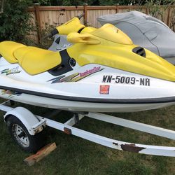 1997 Seadoo GTI and Double Trailer