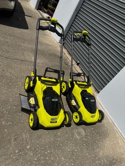 Mower push 90$ each one no bag no battery no charger