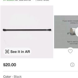 Threshold 43"-72" Rust Resistant Steel Shower Curtain Rod $10 Ea. Brand New (Price Is Firm)