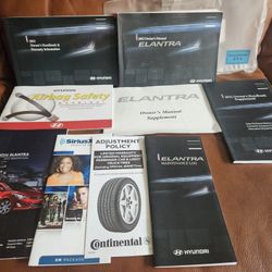 2012 HYUNDAI ELANTRA Owner's Manual/Warranty&Maintenance Guide (OEM Full Set)