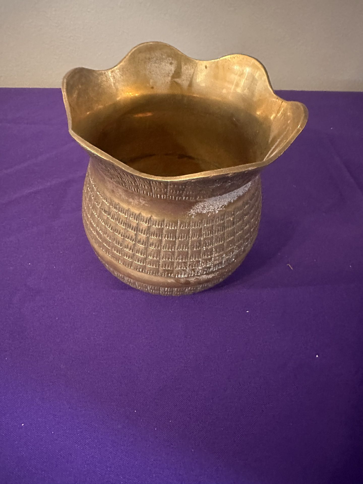 Brass Vase/ Flower Pot