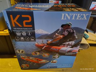 INTEX Excursion Pro K2 inflatable 2 person kayak unused