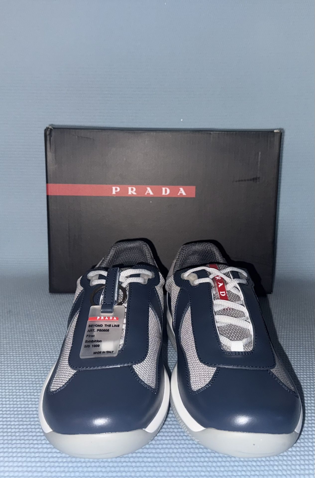 Prada Cloudbust Thunder Sneakers – Navy & White (1:1)