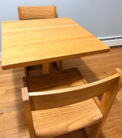 Dining table and 2 chairs (3 piece set)