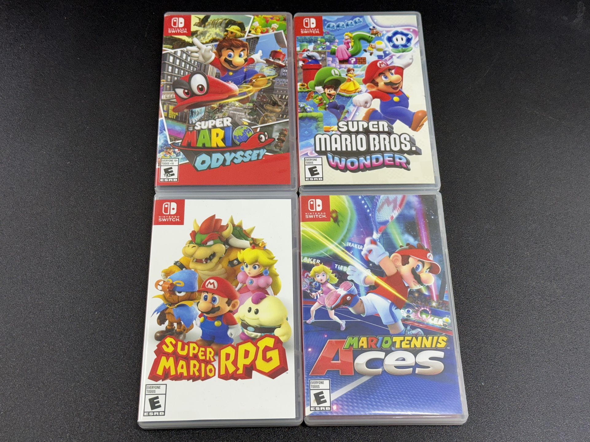 Super Mario Nintendo Switch Game Bundle – Odyssey, Wonder, RPG, Tennis