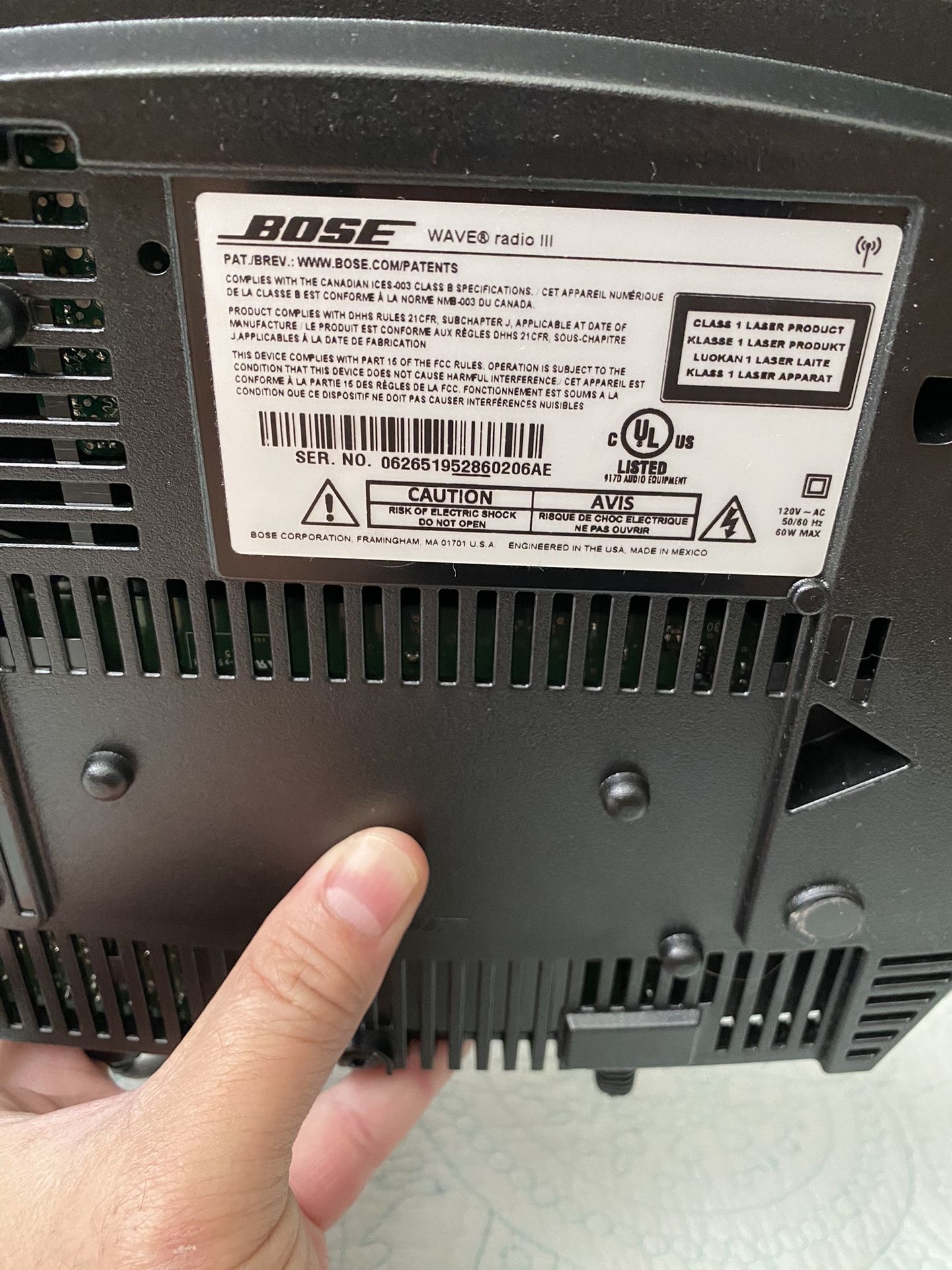 Bose Wave Radio III with Bluetooth