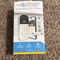 New My Q smart garage video keypad