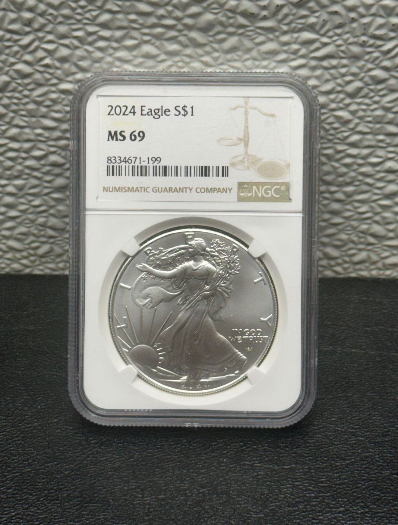 2024 American Silver Eagle MS69 "Walking Liberty" NGC Graded