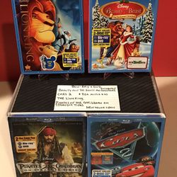 Collection of Blu-ray DVDs sealed never opened beauty and the beast cars to the lion King pirates of the Caribbean