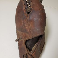 Two Vintage Baseball Mits