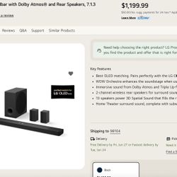 Lg 7.1 Dolby Atmos Soundbar