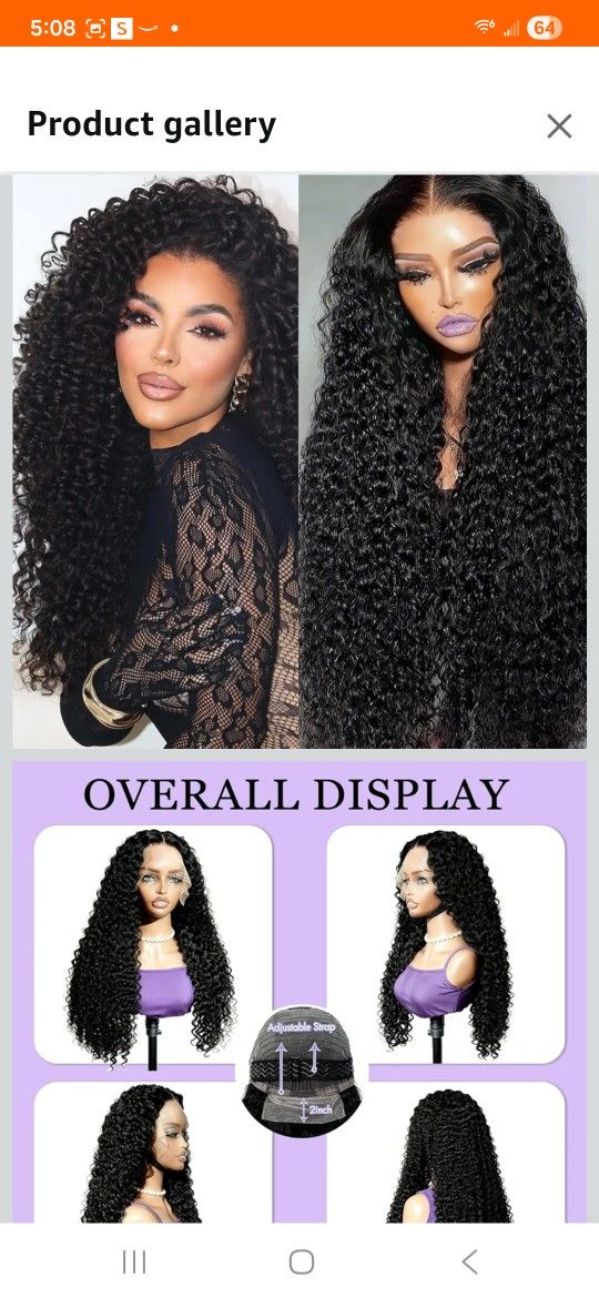 13x6 Lace Front Wigs Human Hair Curly Wave  280 Density 30 Inches