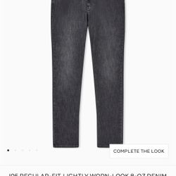  Armani Exchange J05 REGULAR-FIT, LIGHTLY WORN-LOOK 8-OZ DENIM JEANS