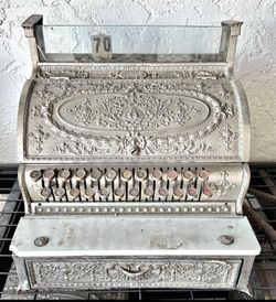 1910 WORKING National Cash Register NCR Model 332 Candy Store Adding Machine Ornate Metal