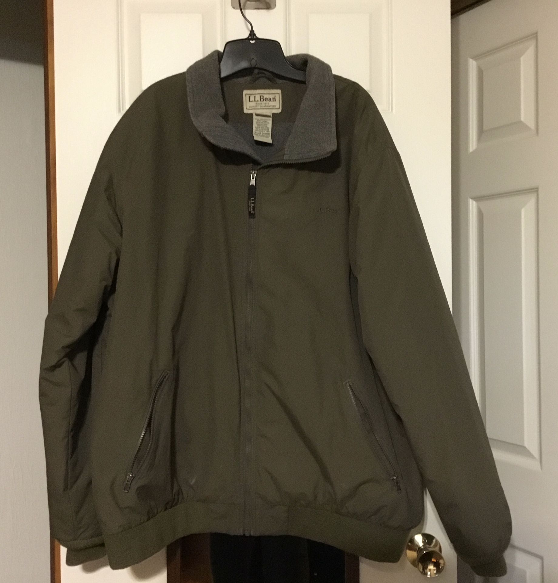 Mens LLBean Warmup Jacket