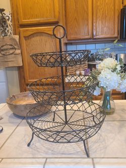 Three tier wire holder