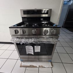 LG 5 BURNER GAS STOVE STAINLESS STEEL 
