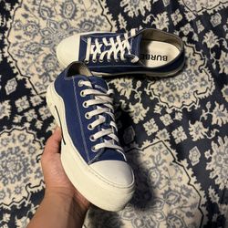 Blue Burrbery Shoes 