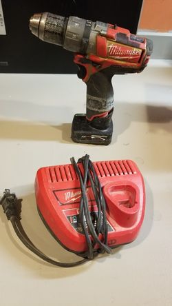 Milwaukee Fuel 12v Hammer Drill w/ 4.0 battery and charger