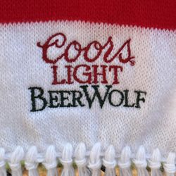 Vintage Coors Lite BeerWolf Scarf