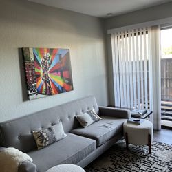 Grey  Couch 84”