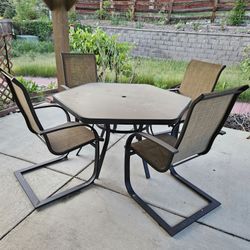 Patio Set With 6 Chairs