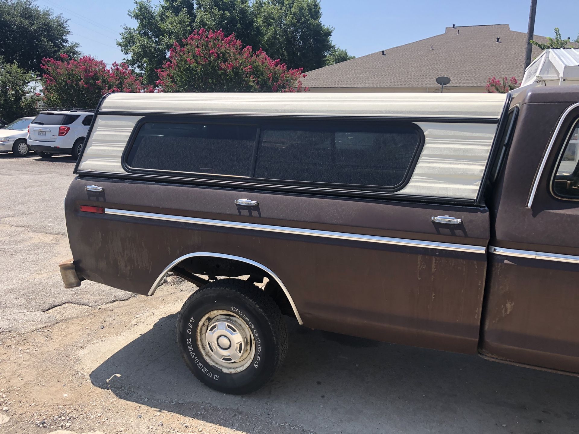 78 camper shell long bed 8 feet long