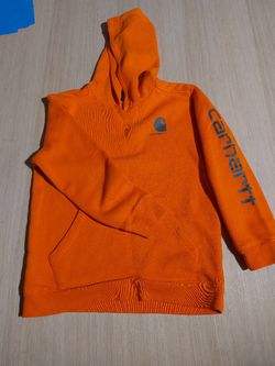 Carhartt Orange Hunting Hoodie Youth Boys Size M/M (10-12)
