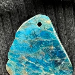 Necklace Aqua Rock Pendant 