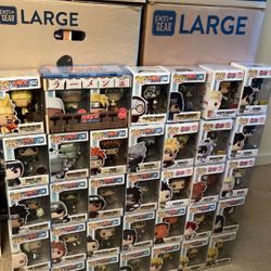Naruto & Attack On Titan Funko Lot